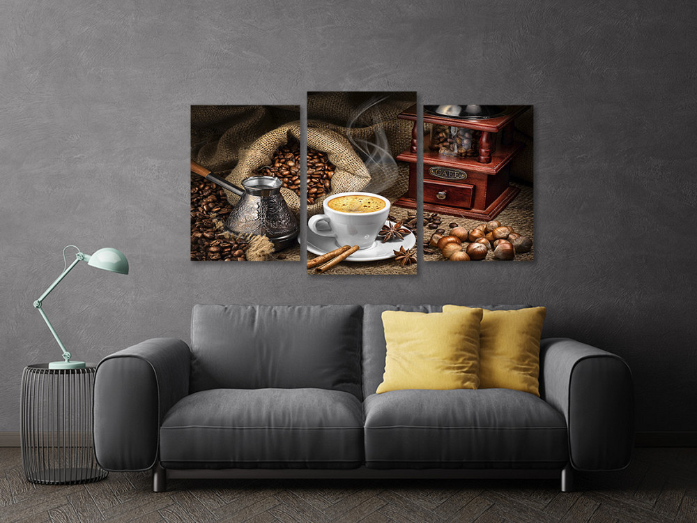 Модульна картина у вітальню/ спальню  Аромат кави      Art-554_3 100x150 см Київ - фото 3