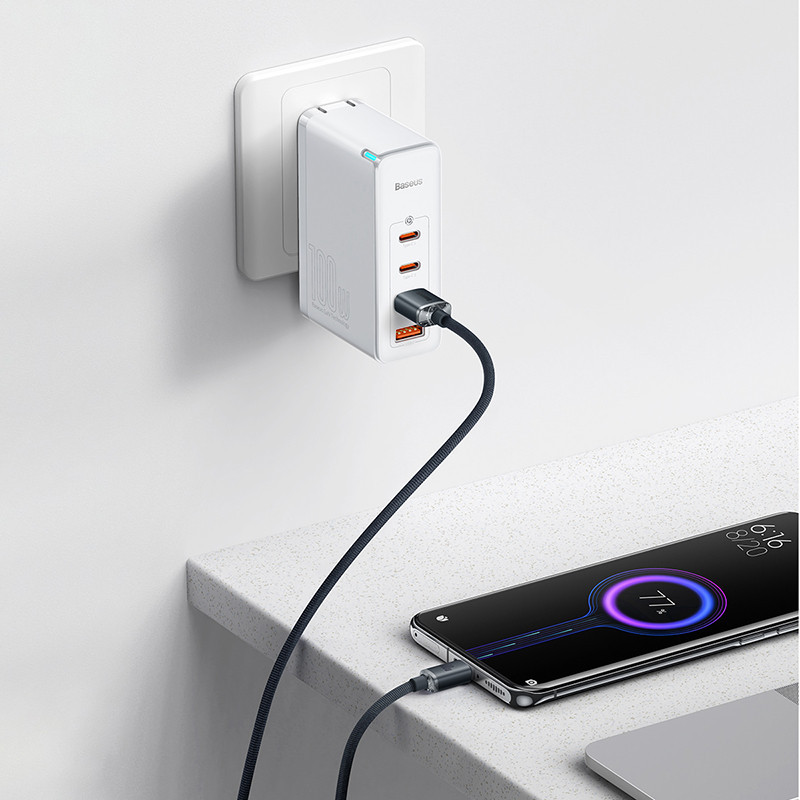 Кабель Baseus Crystal Shine Series Fast Charging Data Cable USB to Type-C 100W 2m Black Одеса - фото 5