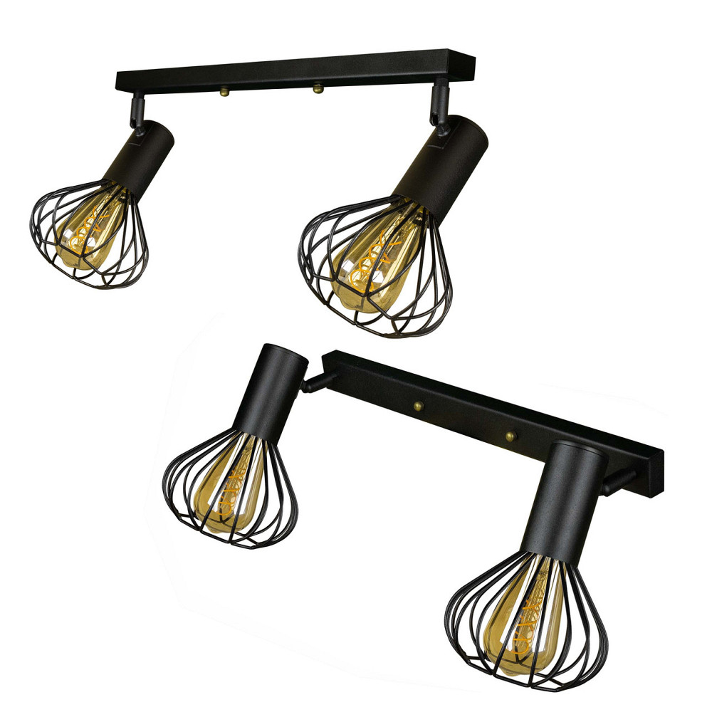 Стельовий поворотний світильник лофт Е27-2 Lotus NL 1415-2 Київ - фото 1