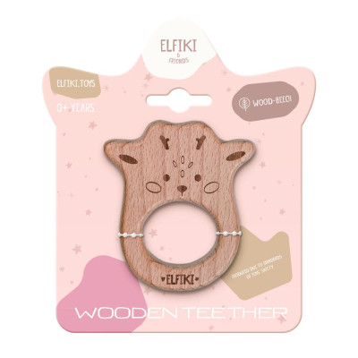 Прорезыватель Elfiki деревянный Эльфик косуля Руби (ІГ-0128) Винница - изображение 1