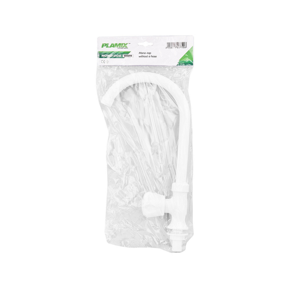 Кран для холодної води Plamix Mono-005 White   ( PM0675 ) 24976 Харьков - изображение 3