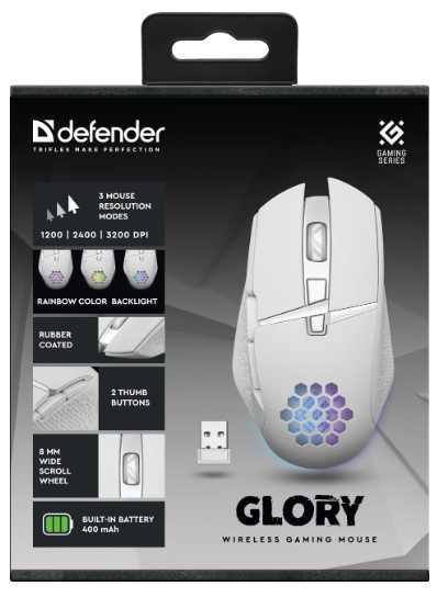 Миша Defender Glory GM-514, LED White (52513) (6857930) Київ - фото 10