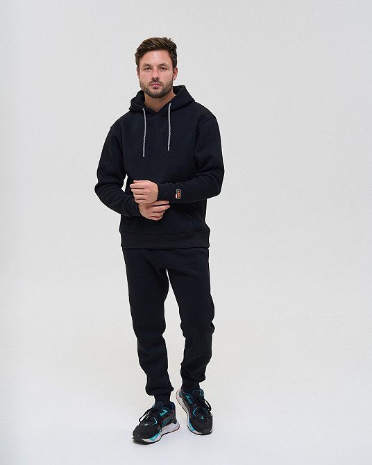 Чоловічий теплий костюм зі штанами та капюшоном — Байка тринитка Tom John 93424 XXL Київ - фото 1