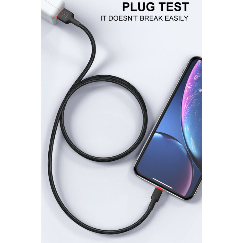 Кабель WUW-X203 USB Type-C 2,4A 1m black (6972573336203) Київ - фото 3