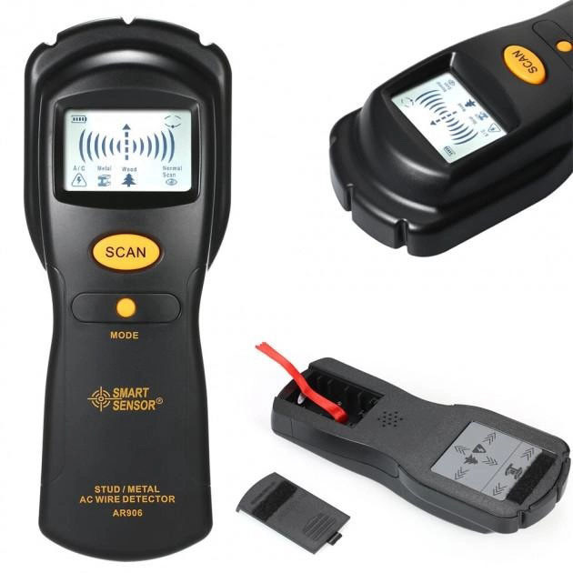 Искатель скрытой проводки и металла AR 906, детектор, индикатор, искатель, сканер UT-32 Львов - изображение 5