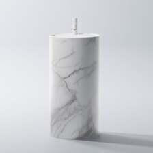 Раковина  Steinberg 540 stojąca, 6021 52, Zapisz się do newslettera i odbierz voucher na 50zł wys: 90 light marble/biały Київ - фото 1