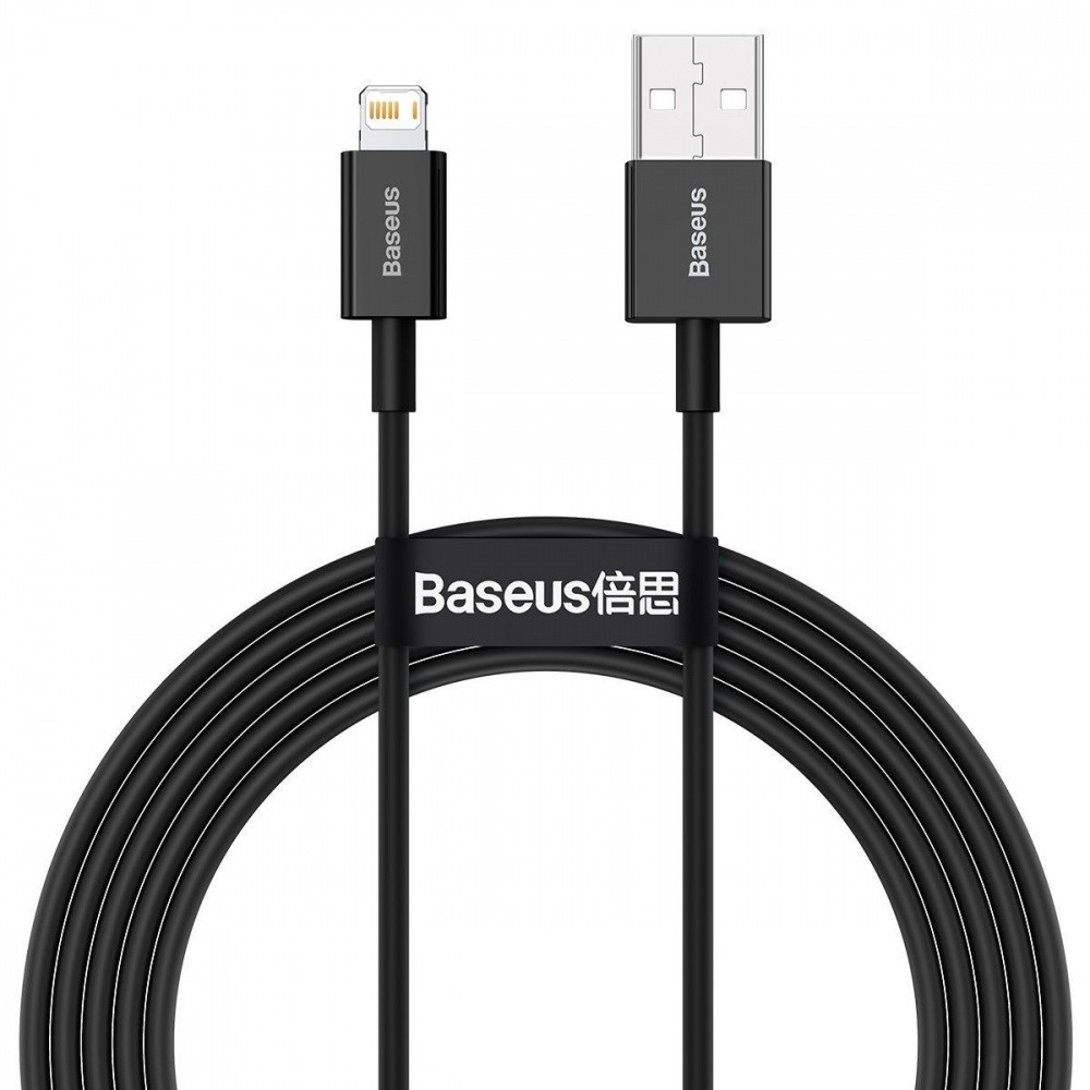 Кабель Baseus Superior Series Fast Charging Lightning 2.4A 2м черный Львов - изображение 1