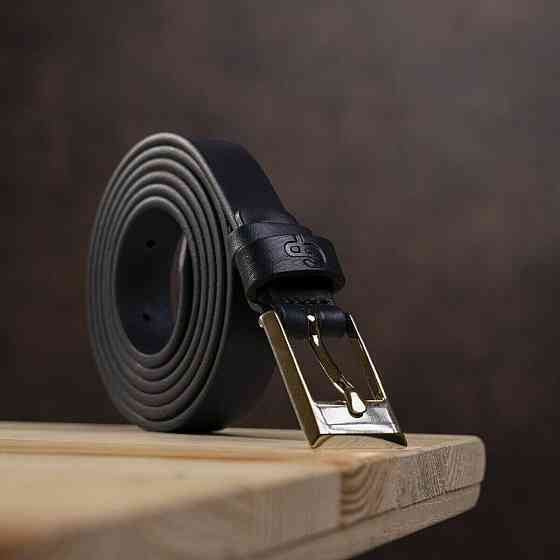 Ремінь жіночий Grande Pelle 11070 шкіряний Синій Київ