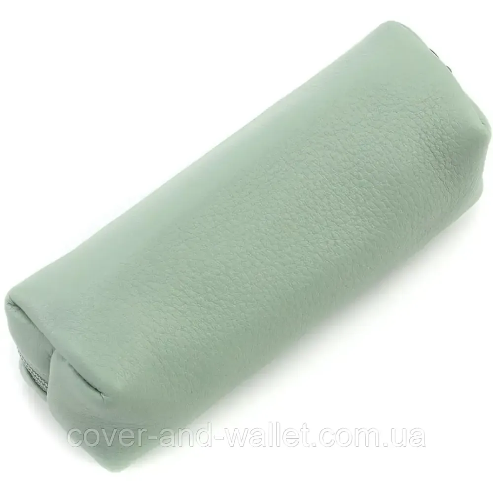 Елітна жіноча ключниця м'ятного кольору на блискавці Marco Coverna W005 Light Green Київ - фото 4
