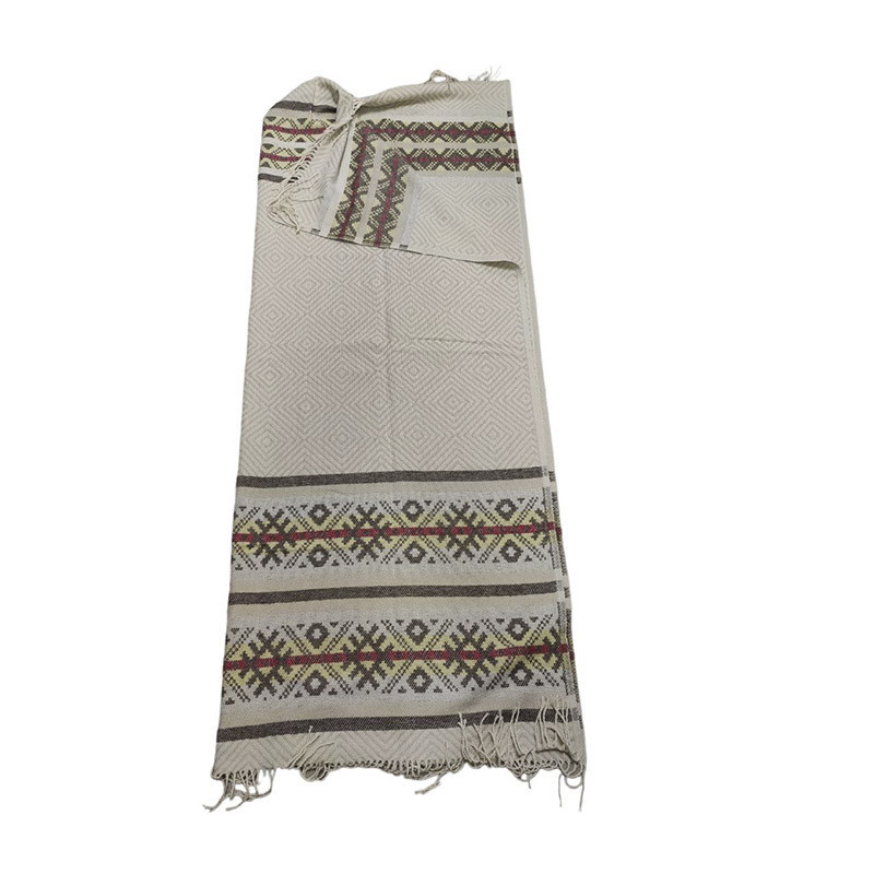 Плед бавовняний 170×200 орнамент червоний 2.1 Киев - изображение 2