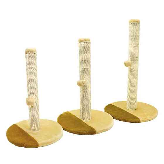 Кругла дряпка Лотос для кішок з підставкою (стовпчик - джут; 33 х 33 х 47 см), Лорі Київ