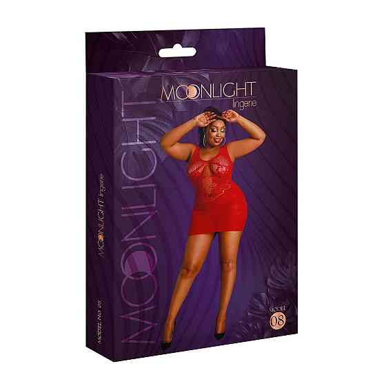 Сукня-бодістокінг Moonlight Plus Model 08 XL-XXXL Red Sex Aura Київ