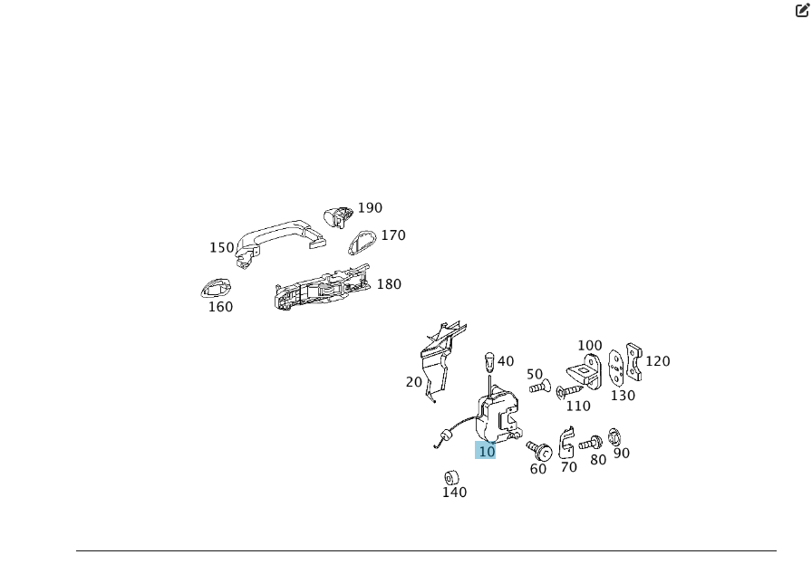 Mercedes-Benz  A2037200335 Замок передніх лівих дверей C-class W203 C-class S203 Одеса - фото 1