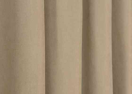 Комплект коротких штор VR-Textil Мікровелюр Petek YL № 1800ш Бежевий 130х170 см 2 шт (35-0382) Київ