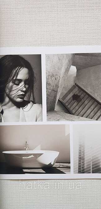 Шпалери вінілові на флізеліні A.S.Creation UNITA 1.06x10 однотонні під тканину тонка смужка роріжка матові білі Київ - фото 1