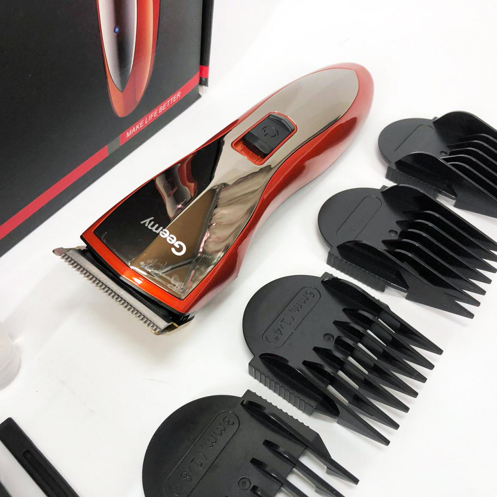 Професійний тример з набором насадок Pro Gemei GM-6027, Набір для стрижки волосся на акумуляторі NY-51 Львів - фото 13