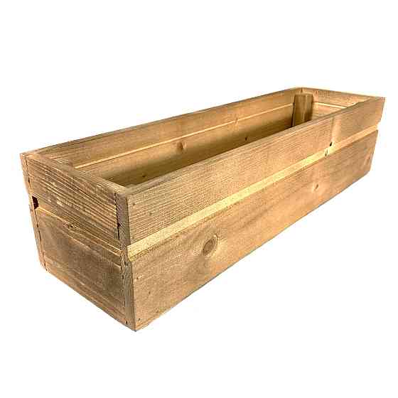Ящик садовый декоративный для цветов или для хранения вещей из натурального дерева 50х14,5х11,5 см. Каменец-Подольский