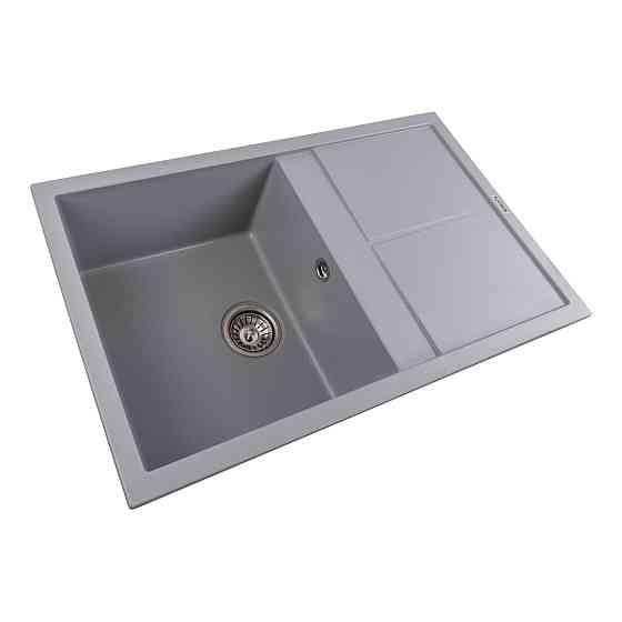 PLATINUM Гранітна мийка для кухні Platinum 7950 Selena матова Сірий металік Київ