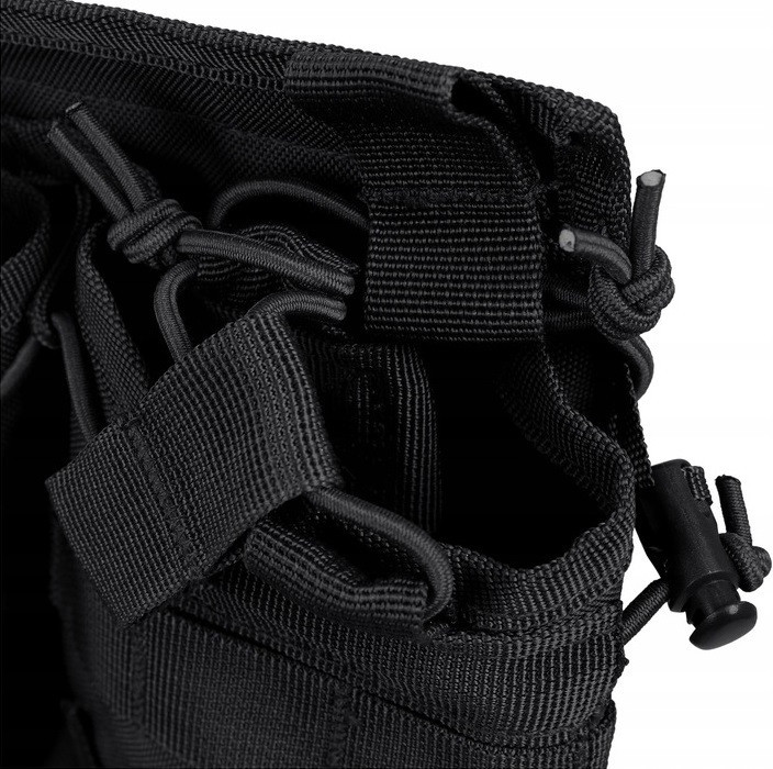 Тактический двойной Подсумок под магазины АК/М4/М16 с системой Molle Mil-Tec от Sturm (13497002) Black Нововолынск - изображение 8