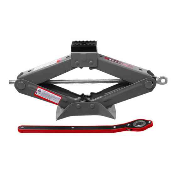 Домкрат механічний INTERTOOL GT0185, 2 т, з тріскачкою, гумовий упор, 110-400 мм, Ручний домкрат Львів