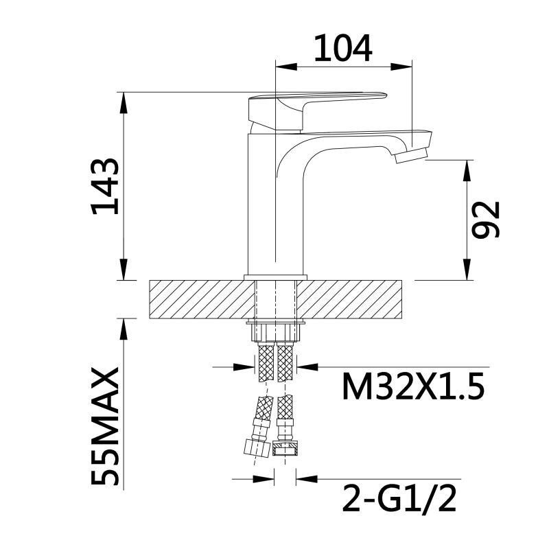Смеситель для раковины Qtap Leo New QTLEO270CRM45561 Chrome Киев - изображение 5