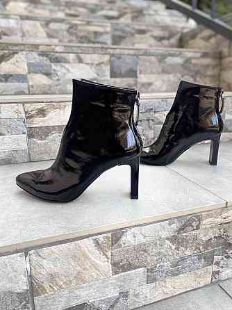 Crisma Черевики жіночі CRISMA чорні шкіра лакована каблук 8 см висота 10 см (0174B/8057/8045) Коломыя