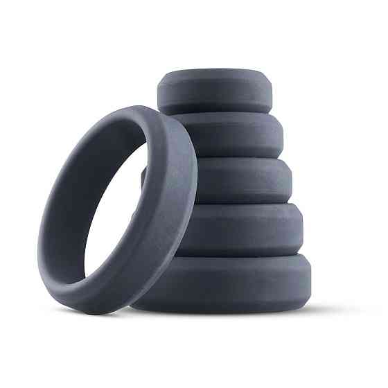 Набір ерекційних кілець Boners 6-Piece Cock Ring Set, діаметр від 2,6 до 5,7 см, силікон Sex Aura Київ