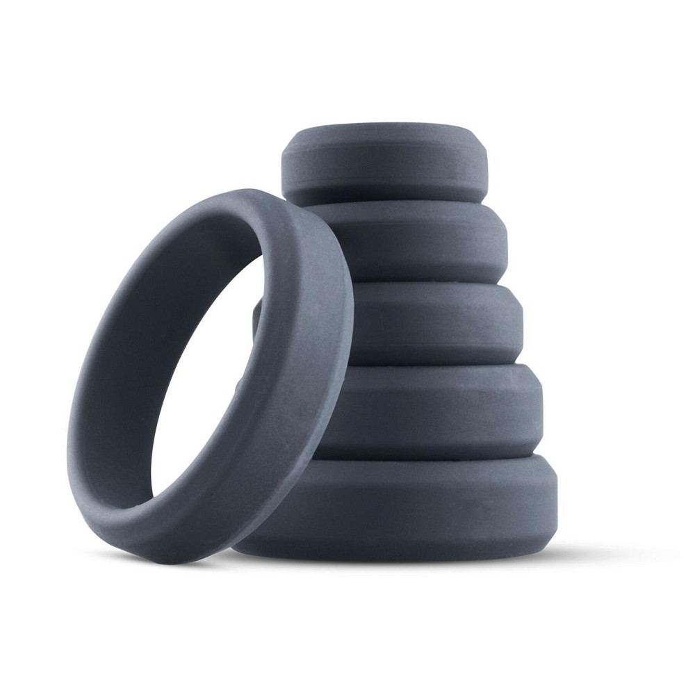 Набор эрекционных колец Boners 6-Piece Cock Ring Set, диаметр от 2,6 до 5,7 см, силикон Sex Aura Киев - изображение 1