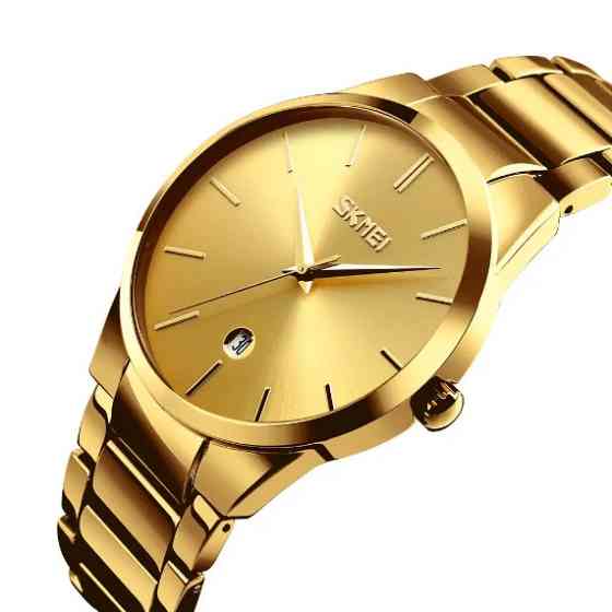 Мужские наручные часы Skmei 9140 Золотистые Киев