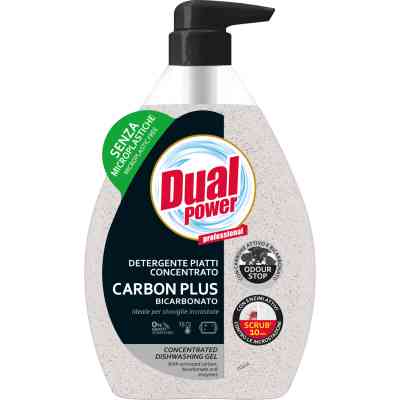 Средство для ручного мытья посуды Dual Power Carbon Plus Bicarbonate концентрированное 600 мл (8054633838501) Винница