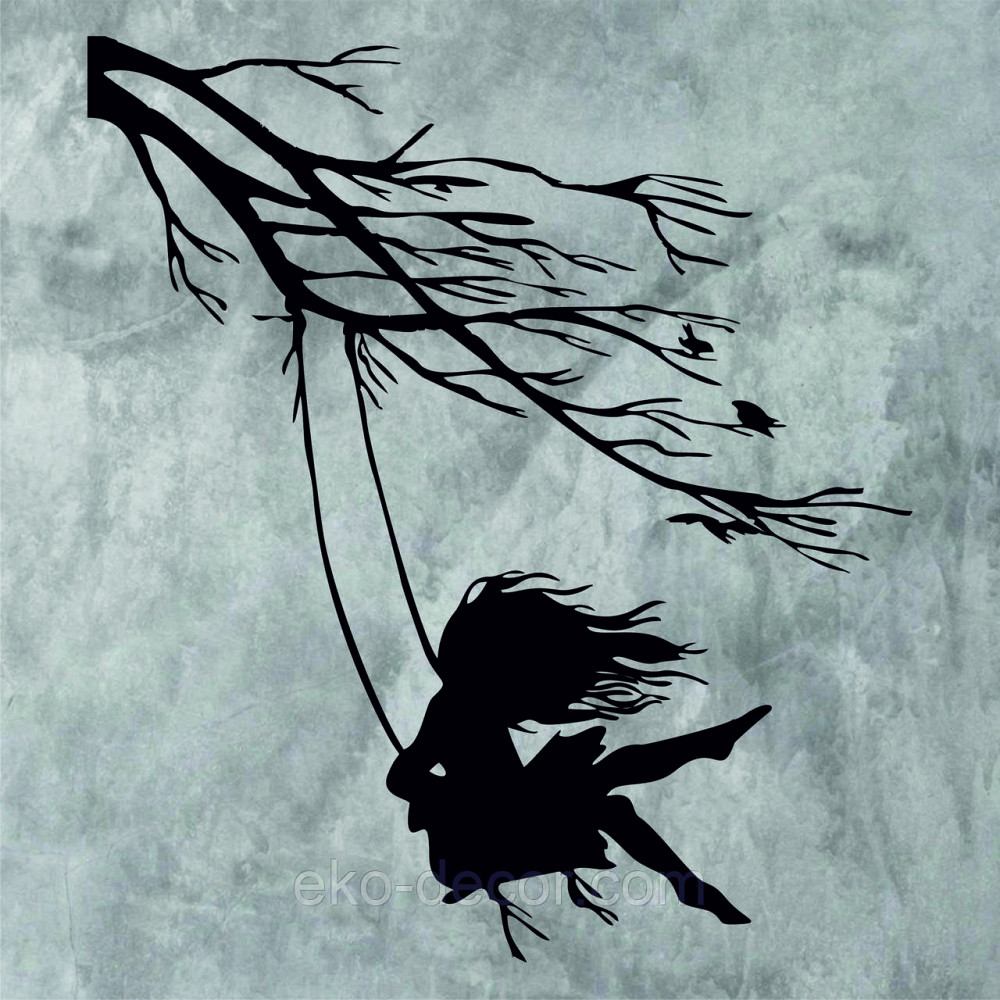 Декоративне настінне Панно «Дівчинка та голуб» Декор на стіну 90*80 см, Чорний Київ - фото 9