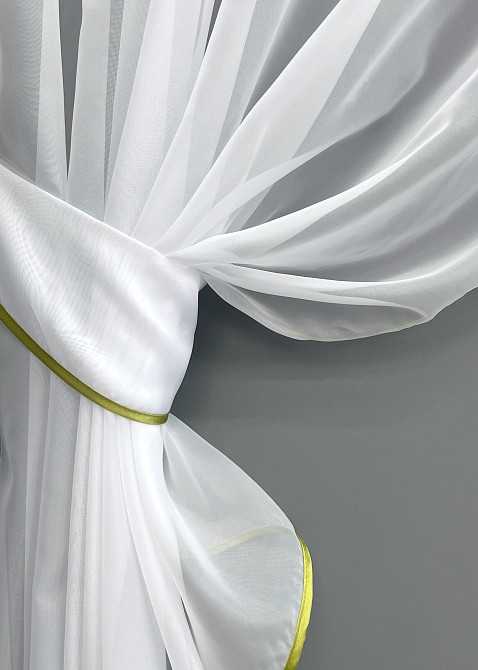Кухонний комплект VR-Textil № 00к шторки з ламбрекеном білий 200х170 см (59-985) Київ - фото 3