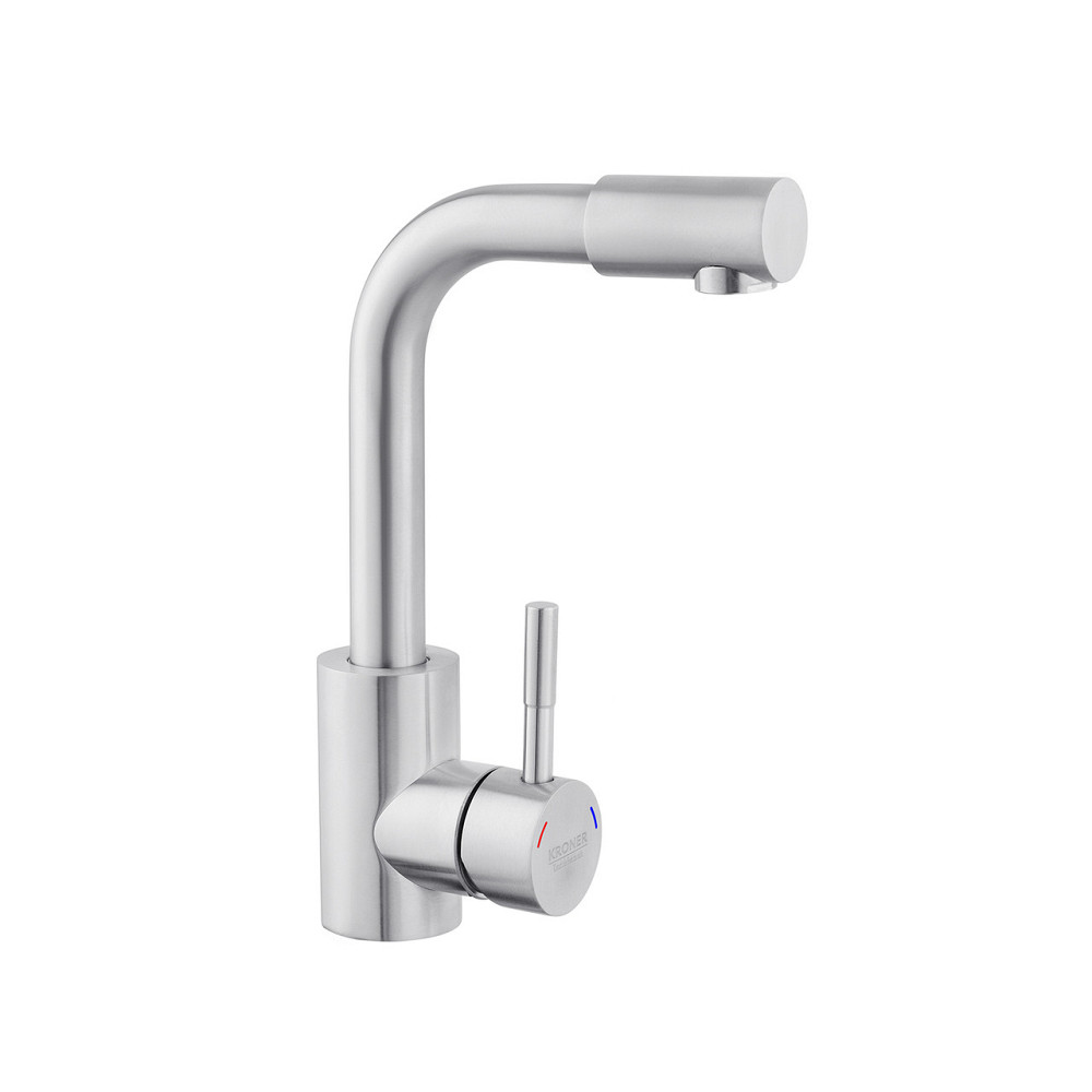 Змішувач для раковини Kroner KRP Edelstahl Klassisch - ESG012 сатин Київ - фото 1