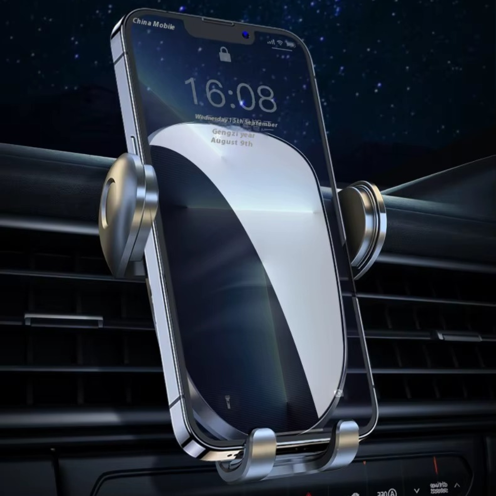 Держатель для телефона,автомобильный ,с механической фиксацией смартфона, на дефлектор в машину,черный Каменец-Подольский - изображение 9