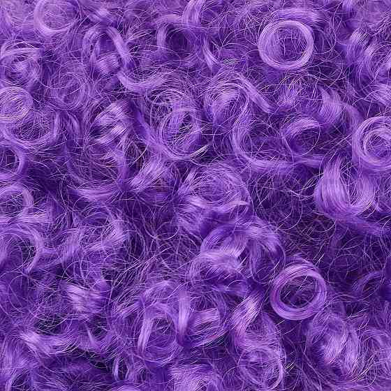 Парик Афро AICKER Short Kinky Curly Фіолетовий синтетичний термостійкий короткий для вечірки косплею Київ