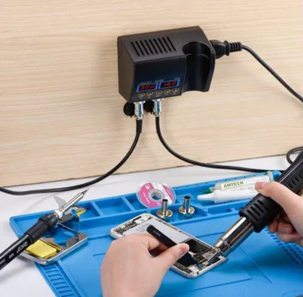 Новая паяльная станция JCD 8898 - паяльник 80Вт, фен-750Вт Киев - изображение 6