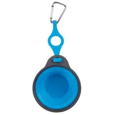 Посуд для собак Dexas Дорожня складна миска Тревел Кап з кріпленням на пляшку 240 мл (блакитна) (0084297308964) Вінниця