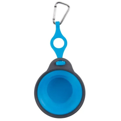 Посуда для собак Dexas Дорожная складная миска Тревел Кап с креплением на бутылку 240 мл (голубая) (0084297308964) Винница - изображение 2