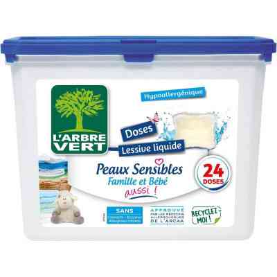 Капсулы для стирки L'Arbre Vert Чувствительная кожа 24 шт. (3450601046698) Винница