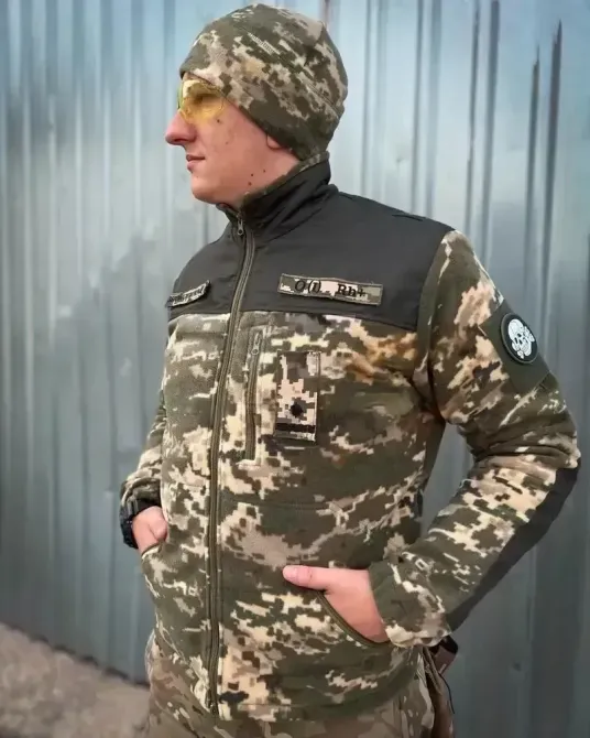 Кофта флісова піксель ЗСУ з липучками Запоріжжя - фото 2