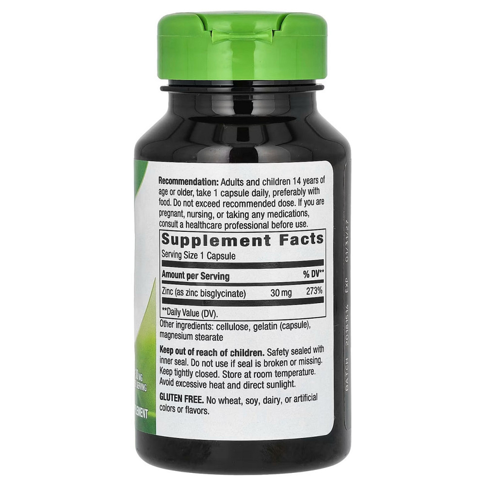 Цинк хелат Nature's Way Zinc Chelate 30 мг 100 капсул Київ - фото 2