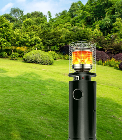 Вуличний газовий обігрівач Gordon 13 кВт з ефектом полум’я (Польща) Київ