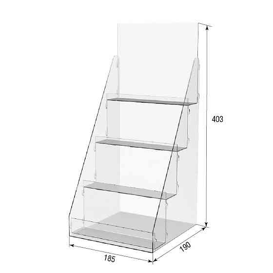 Товарная горка EKOSTAR на 4 полки 185х190х403 Киев