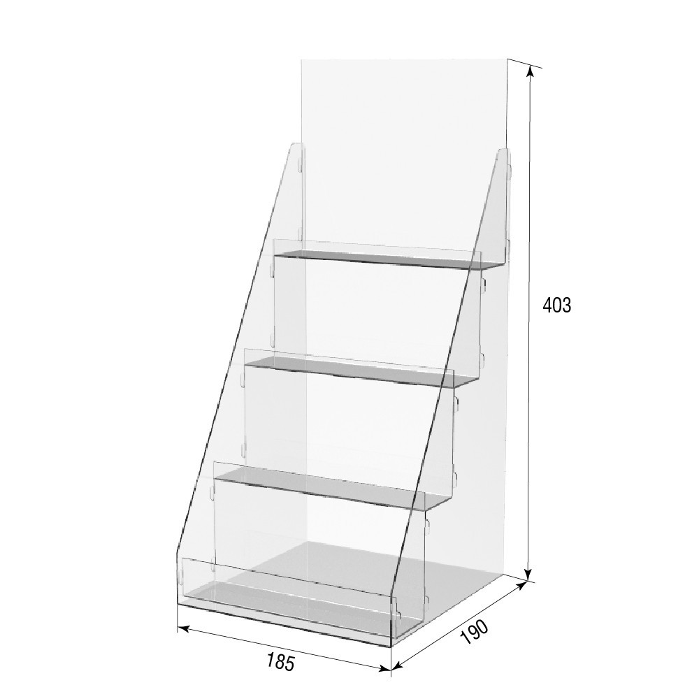 Товарная горка EKOSTAR на 4 полки 185х190х403 Киев - изображение 3