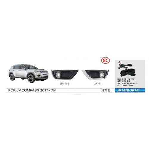 Додаткові фари для Jeep Compass 2017+ модель JP-141 з електропроводкою, H8 12V35W Харків