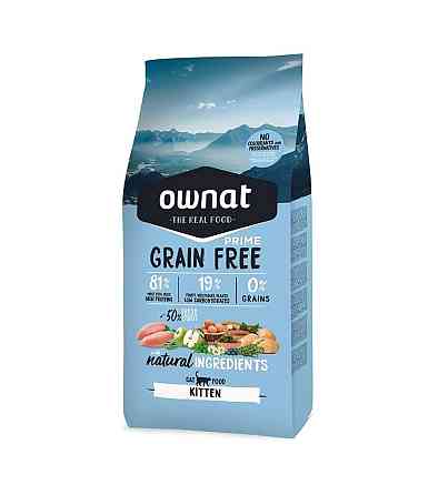 Сухий корм для кошенят Овнат Ownat Grain Free віком від 2 до 12 місяців, 1 кг Вінниця