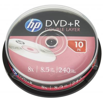 Диск DVD HP DVD+R 8.5GB 8X DL 10шт Spindle (69309/DRE00060-3) Винница - изображение 1