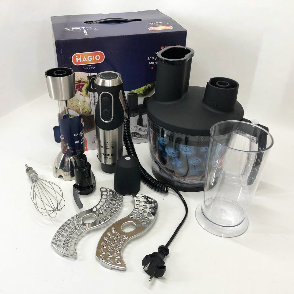 Блендер із захистом від розбризкування MAGIO, Блендер для дитячого пюре побутові міксери BV-83 Львів - фото 6