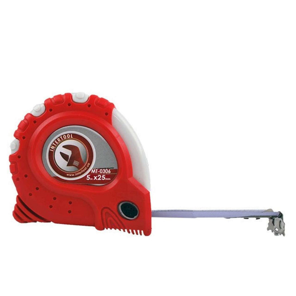 Рулетка з металевим полотном 5м x 19мм Супер Магніт блістер Мукачево - фото 1