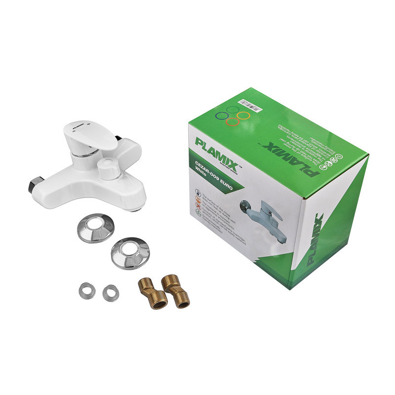 Змішувач для ванни Plamix Cezar-009 EURO White (без шланга, лійки та кронштейна) (PM0736)   ( 21648 ) Харків - фото 2